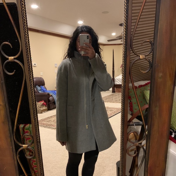 J Crew City Coat Heather Graphite - Picture 3 of 8